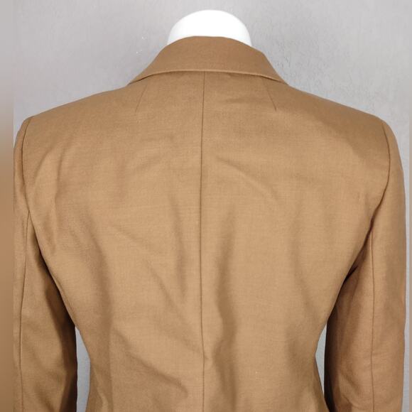 J.Crew $248 Helena blazer in wool-blend flannel Camel Size 4 - Picture 14 of 16